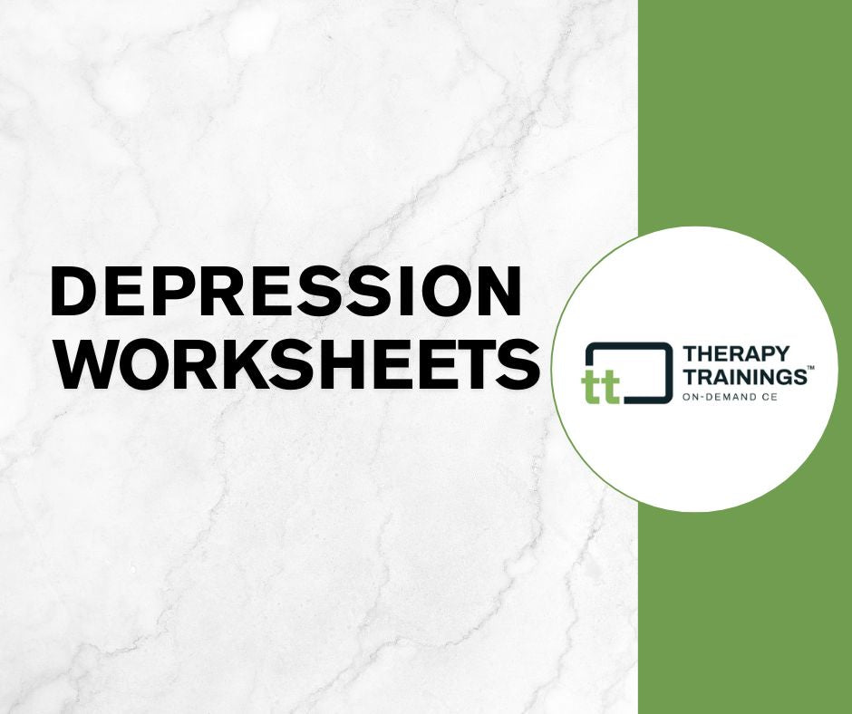 Therapeutic Depression Workbook & Worksheets